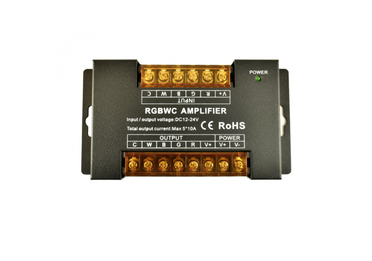 Répétiteur / Amplificateur de signal RGB + CCT 12/24V-DC-10A/Canal-Haute vitesse - B1625-5 - Barcelona LED