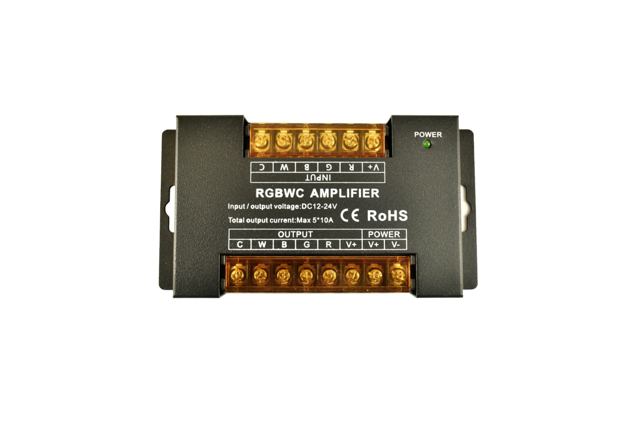 Répétiteur / Amplificateur de signal RGB + CCT 12/24V-DC-10A/Canal-Haute vitesse - B1625-5 - Barcelona LED