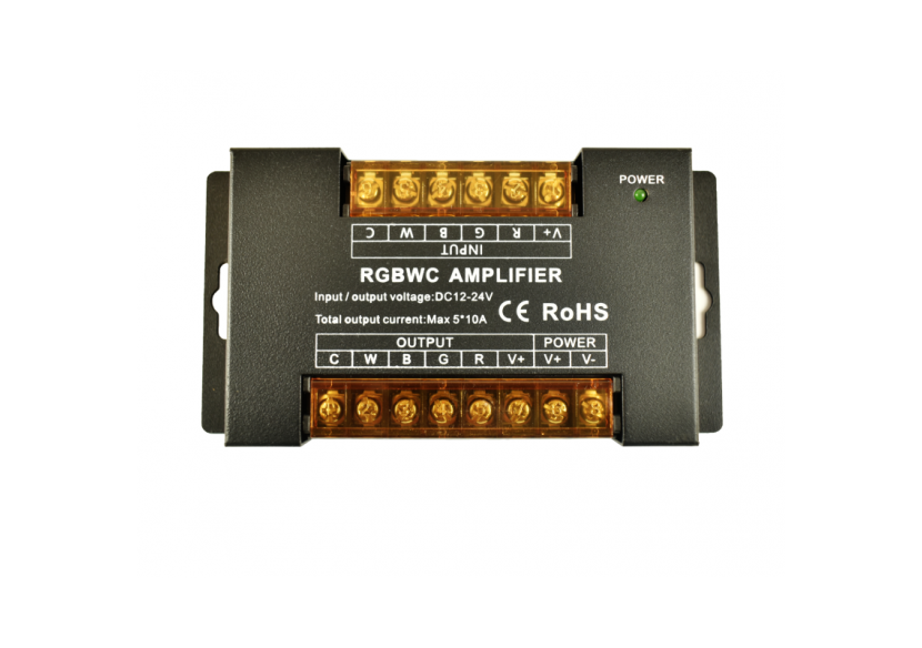 Répétiteur / Amplificateur de signal RGB + CCT 12/24V-DC-10A/Canal-Haute vitesse - B1625-5 - Barcelona LED