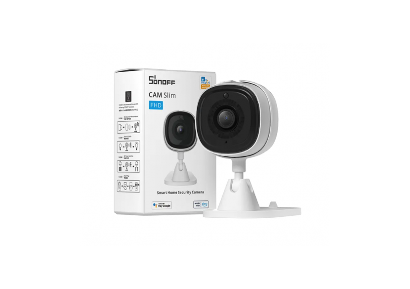 SONOFF CAM-Caméra de sécurité intelligente-WIFI-1080P-FHD-Alarme-Détecteur de mouvement - SONOFFSLIMCAM - Barcelona LED