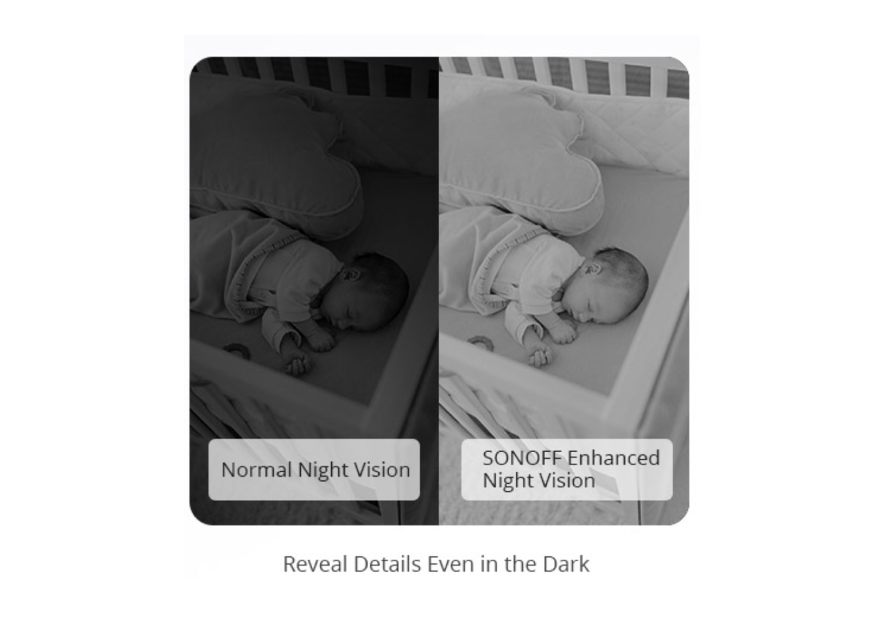 SONOFF CAM-Caméra de sécurité intelligente-WIFI-1080P-FHD-Alarme-Détecteur de mouvement - SONOFFSLIMCAM - Barcelona LED