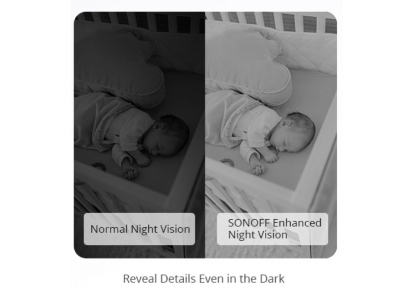 SONOFF CAM-Caméra de sécurité intelligente-WIFI-1080P-FHD-Alarme-Détecteur de mouvement - SONOFFSLIMCAM - Barcelona LED