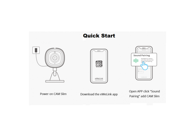 SONOFF CAM-Caméra de sécurité intelligente-WIFI-1080P-FHD-Alarme-Détecteur de mouvement - SONOFFSLIMCAM - Barcelona LED