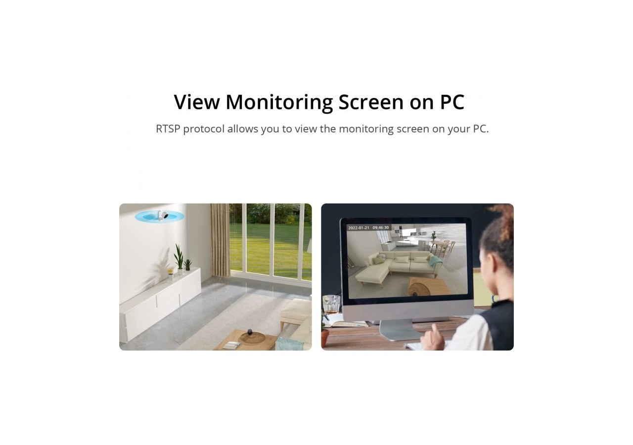 SONOFF CAM-Caméra de sécurité intelligente-WIFI-1080P-FHD-Alarme-Détecteur de mouvement - SONOFFSLIMCAM - Barcelona LED
