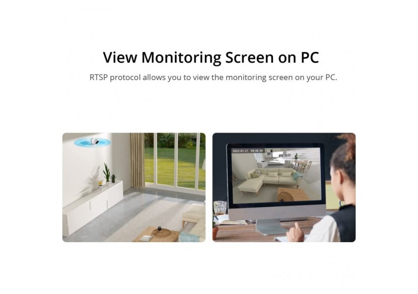 SONOFF CAM-Caméra de sécurité intelligente-WIFI-1080P-FHD-Alarme-Détecteur de mouvement - SONOFFSLIMCAM - Barcelona LED