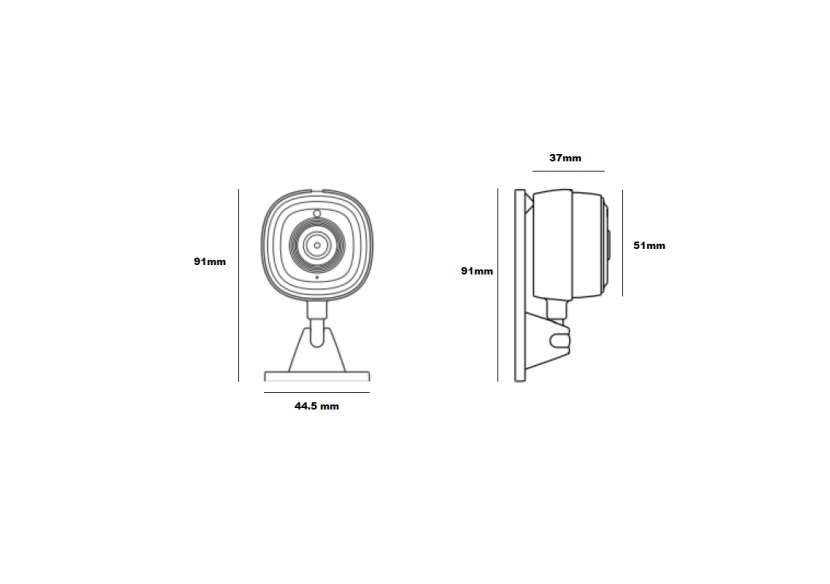 SONOFF CAM-Caméra de sécurité intelligente-WIFI-1080P-FHD-Alarme-Détecteur de mouvement - SONOFFSLIMCAM - Barcelona LED