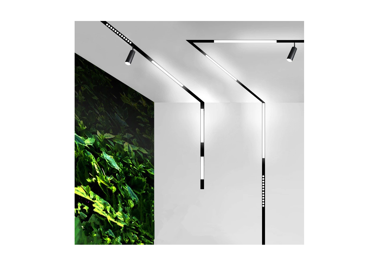 Jonction d'angle pour rails magnétiques en saillie 20mm-Verticale - CMS-90V-N - Barcelona LED