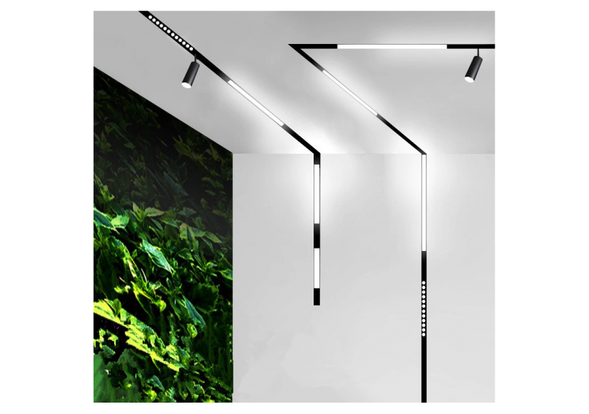 Jonction d'angle pour rails magnétiques en saillie 20mm-Verticale - CMS-90V-N - Barcelona LED