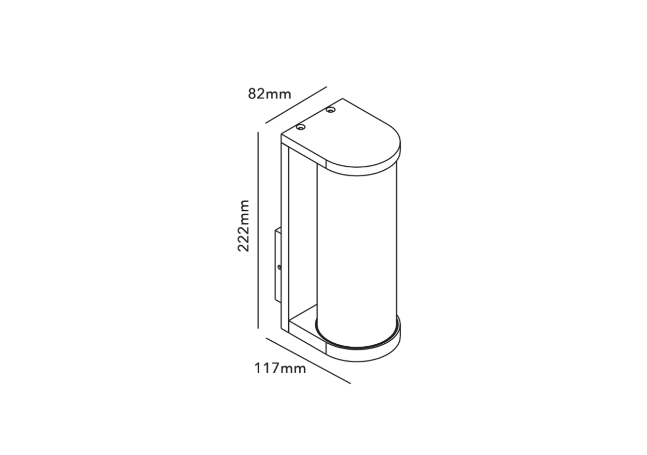 Applique extérieure en aluminium "MARISA"-IP44-E27 - L5062 - Barcelona LED