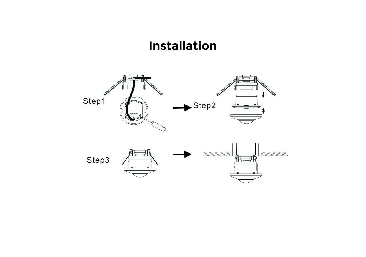 Détecteur de mouvement PIR 2 en 1 (en surface/encastré)-360 degrés-IP20 - SP45 - Barcelona LED