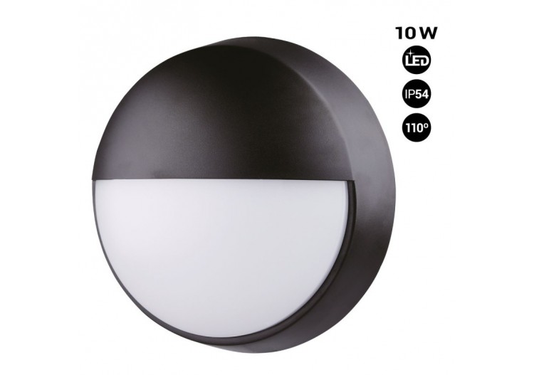Applique murale circulaire d'extérieur-IP54-110 degrés-10W - B1459-N - Barcelona LED