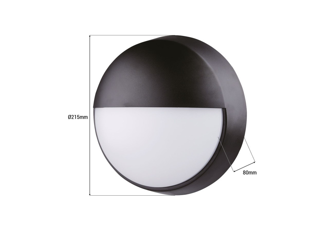 Applique murale circulaire d'extérieur-IP54-110 degrés-10W - B1459-N - Barcelona LED