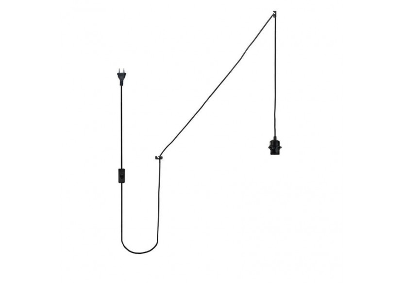 Douille E27 avec câble PVC, interrupteur et prise - K17-C-N - Barcelona LED Douille E27 avec câble PVC, interrupteur et prise - K17-C-N - Barcelona LED
