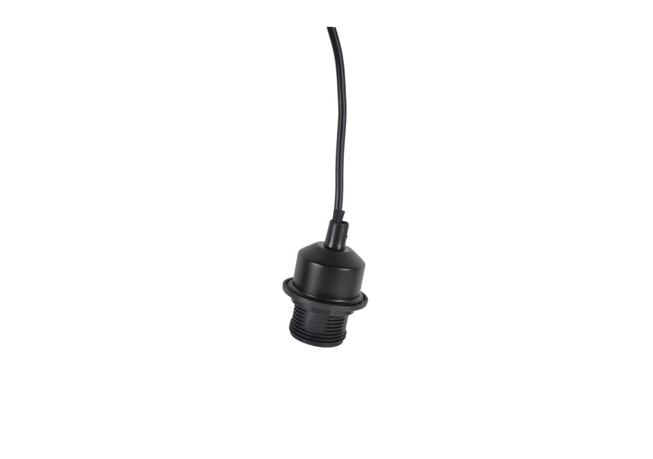Douille E27 avec câble PVC, interrupteur et prise - K17-C-N - Barcelona LED