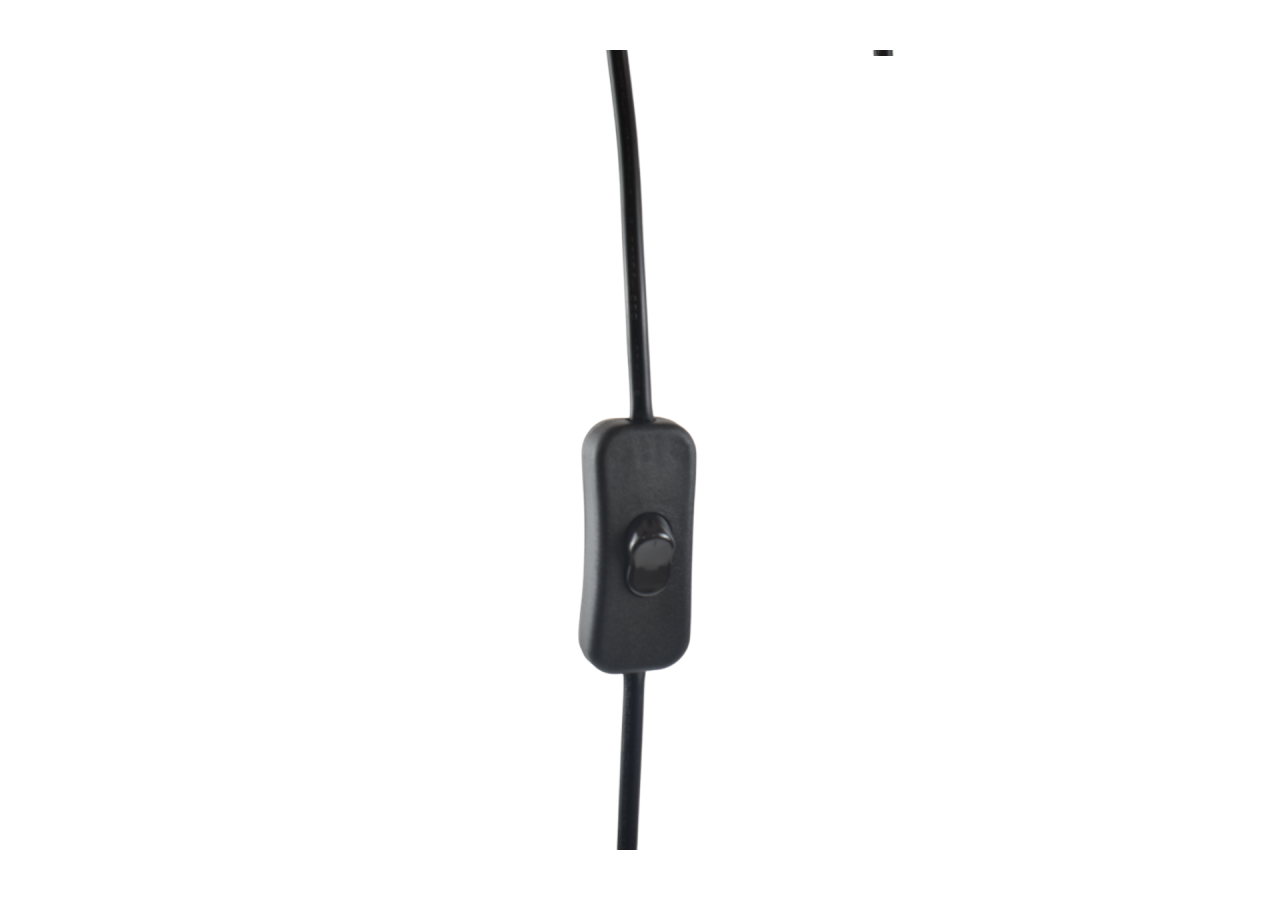 Douille E27 avec câble PVC, interrupteur et prise - K17-C-N - Barcelona LED