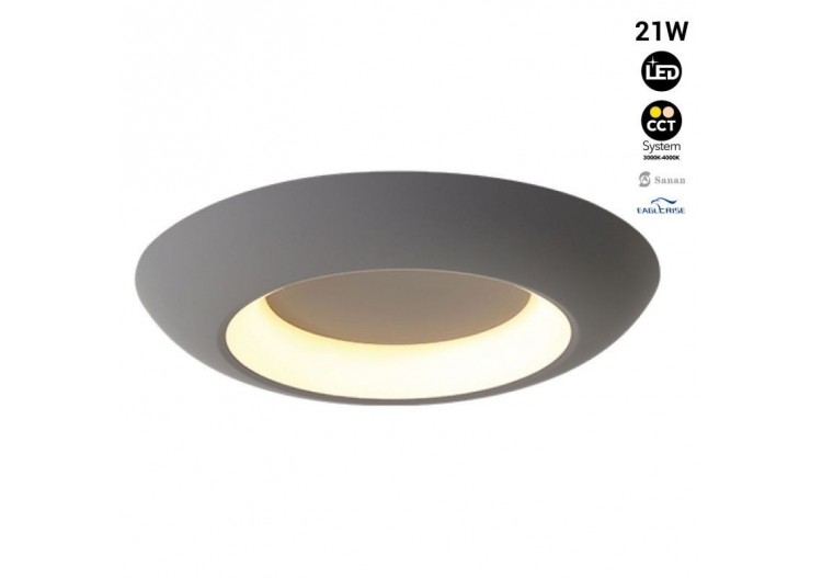 Plafonnier LED "FAX"-CCT 3000K-4000K-21W - LN1622-G-CCT - Barcelona LED