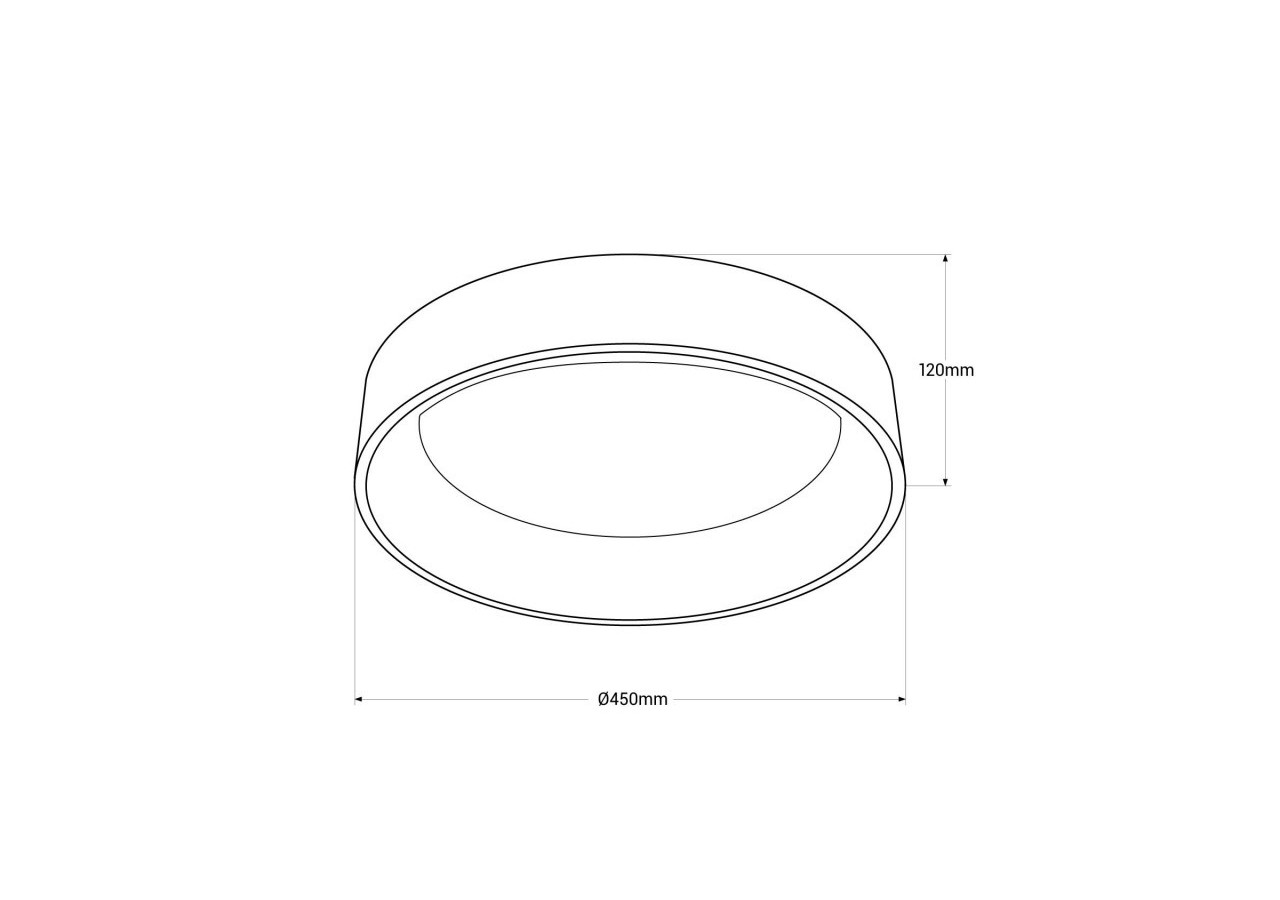 Plafonnier LED "ONCAMO 2"-CCT 3000K-4000K-27W - LN1601-GSP-CCT - Barcelona LED