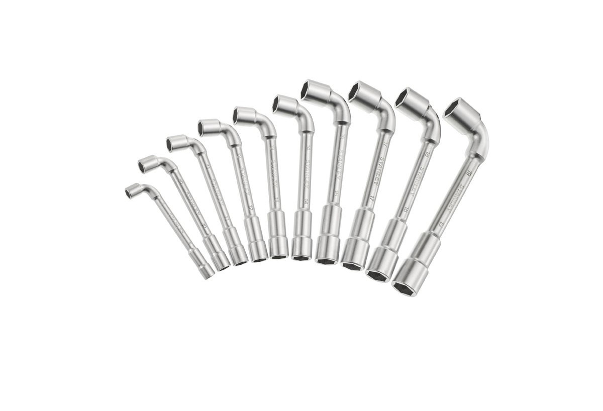 Cle A Pipe Debouchee  6X6 Pans - Jeu De 10Pcs - Stanley : Confort'Mat