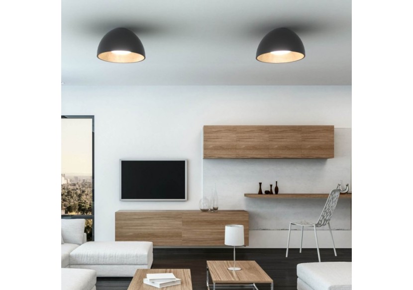 Plafonnier LED "Gina"-Effet bois-CCT 3000K-4000K-40W - LN1623-N-CCT - Barcelona LED