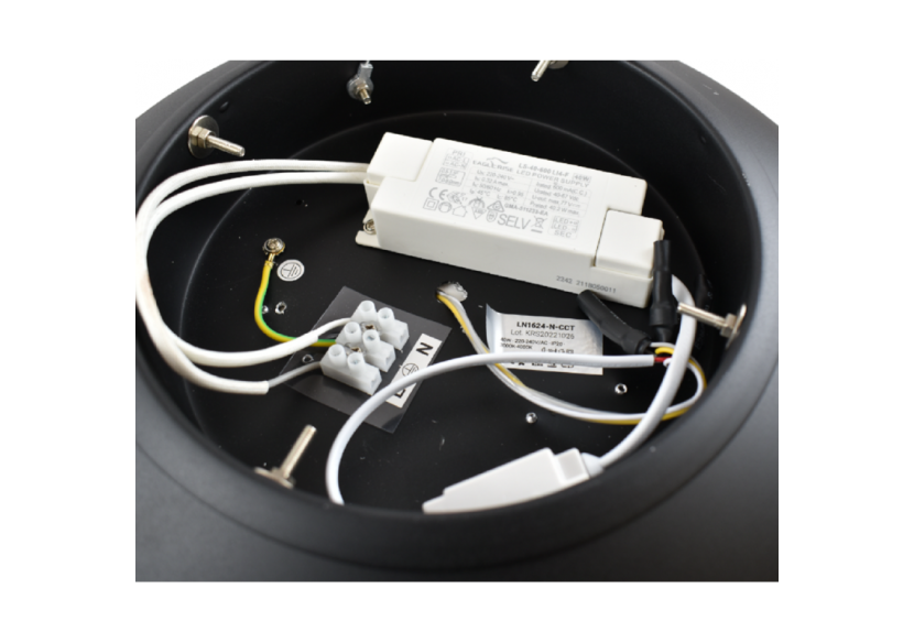 Plafonnier LED "Gina"-Effet bois-CCT 3000K-4000K-40W - LN1623-N-CCT - Barcelona LED