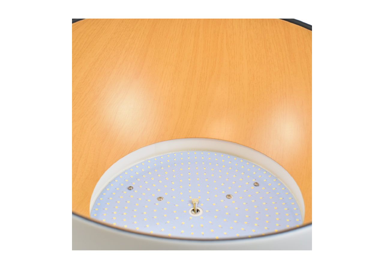 Plafonnier LED "Gina"-Effet bois-CCT 3000K-4000K-40W - LN1623-N-CCT - Barcelona LED