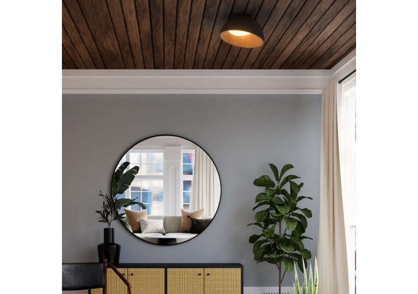 Plafonnier LED incliné "Mulen"-Effet bois-CCT 3000K-4000K-40W - LN1624-N-CCT - Barcelona LED