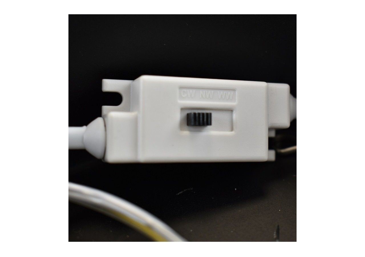 Plafonnier LED incliné "Mulen"-Effet bois-CCT 3000K-4000K-40W - LN1624-N-CCT - Barcelona LED