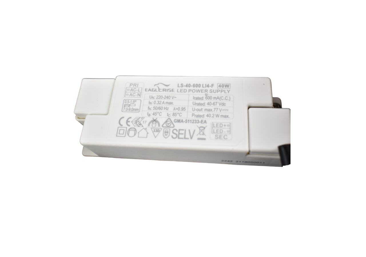 Plafonnier LED incliné "Mulen"-Effet bois-CCT 3000K-4000K-40W - LN1624-N-CCT - Barcelona LED