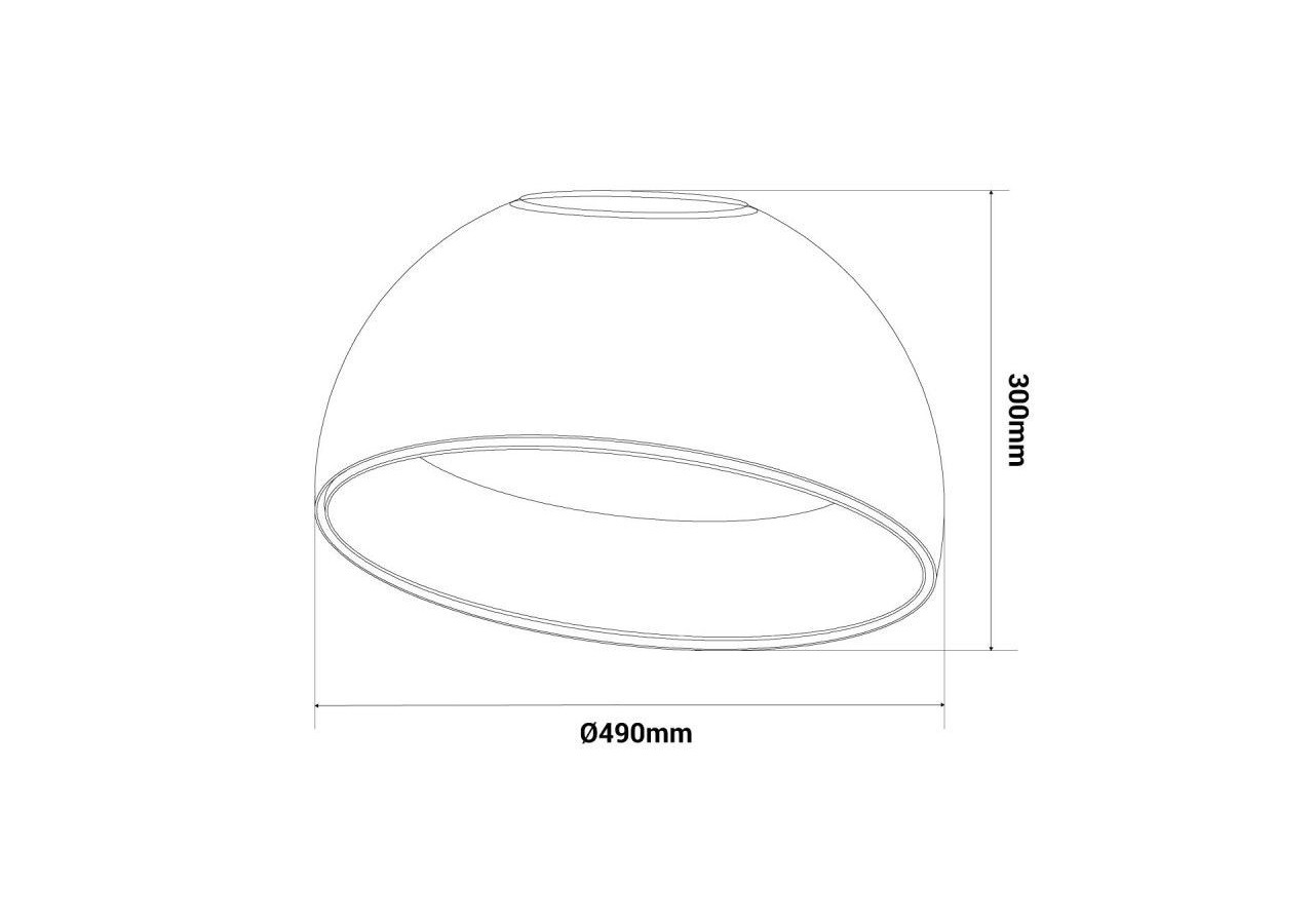 Plafonnier LED incliné "Mulen"-Effet bois-CCT 3000K-4000K-40W - LN1624-N-CCT - Barcelona LED