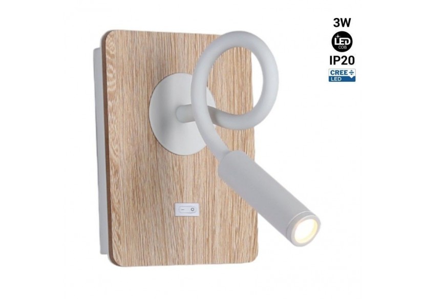 Applique liseuse flexible "LONDON"-Puce CREE-3W - LN1511-B - Barcelona LED