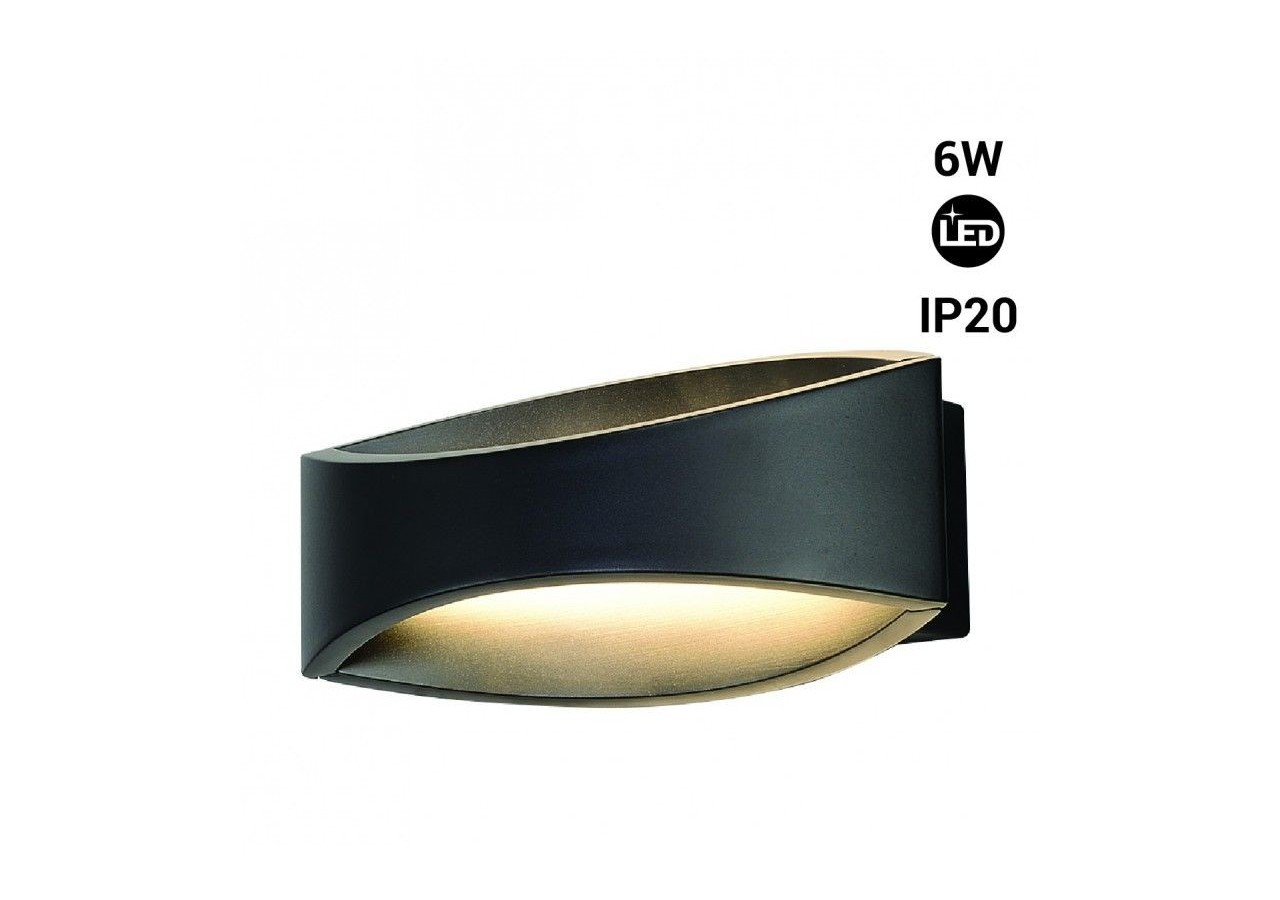 Applique LED bidirectionnelle-IP20-3000K-6W - LN1579-N - Barcelona LED