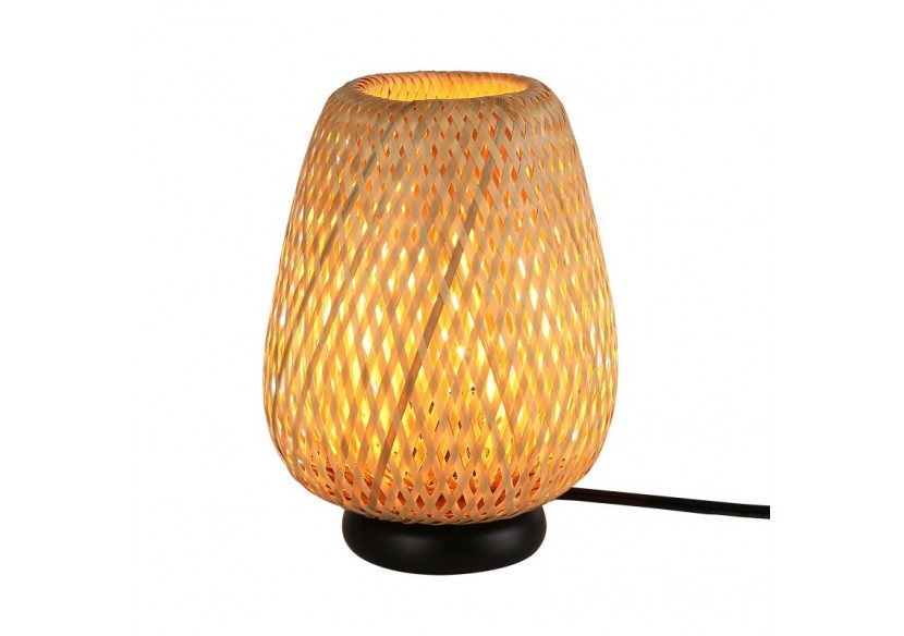 Lampe à poser en osier "CARL"-E27 - LM186 - Barcelona LED