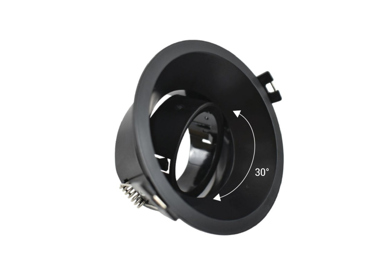 Support spot rond pour ampoule GU10 / MR16-Coupe diamètre 85 mm-Faible UGR - B994-N - Barcelona LED
