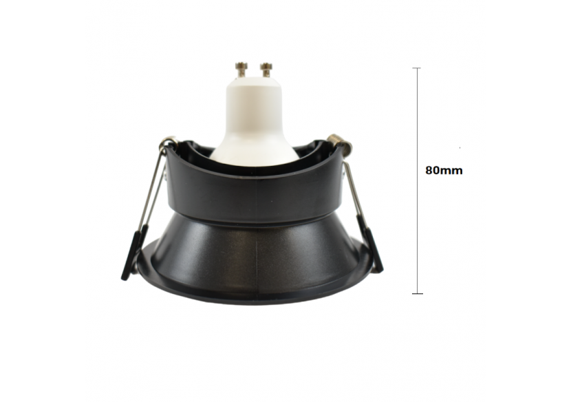 Support spot rond pour ampoule GU10 / MR16-Coupe diamètre 85 mm-Faible UGR - B994-N - Barcelona LED