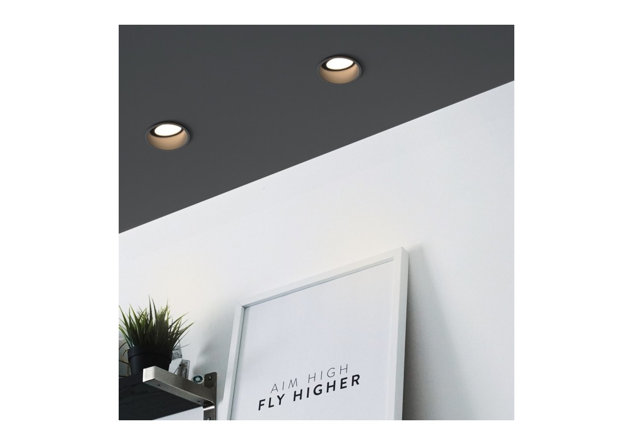 Support spot rond pour ampoule GU10 / MR16-Coupe diamètre 85 mm-Faible UGR - B994-N - Barcelona LED