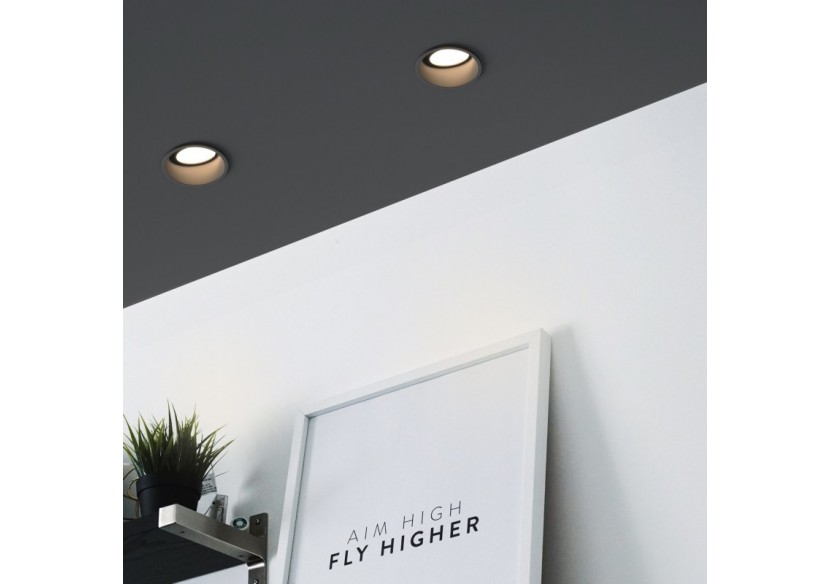 Support spot rond pour ampoule GU10 / MR16-Coupe diamètre 85 mm-Faible UGR - B994-N - Barcelona LED