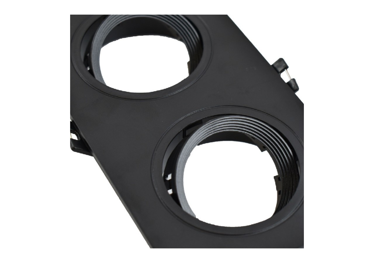 Support de spot triple orientable pour ampoules GU10/MR16-Coupe 75 x 235 mm - B996-N - Barcelona LED