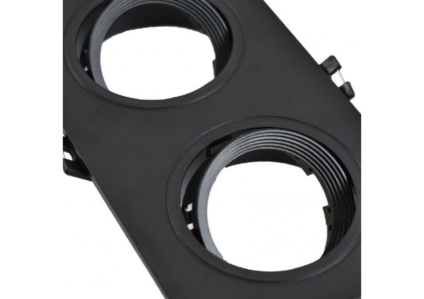 Support de spot triple orientable pour ampoules GU10/MR16-Coupe 75 x 235 mm - B996-N - Barcelona LED