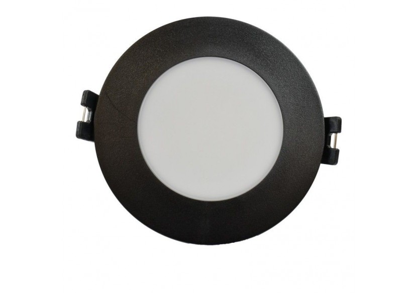 Collerette downlight étanche ronde pour ampoule GU10 / MR16-Diffuseur opale-Coupe diamètre 75-80 mm - B999-R-N - Barcelona LED