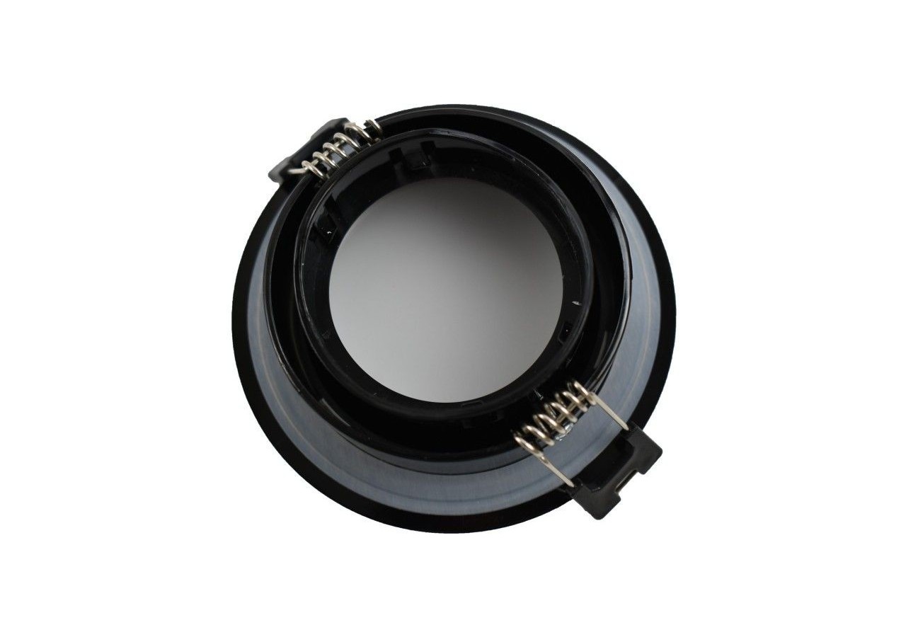 Collerette downlight étanche ronde pour ampoule GU10 / MR16-Diffuseur opale-Coupe diamètre 75-80 mm - B999-R-N - Barcelona LED