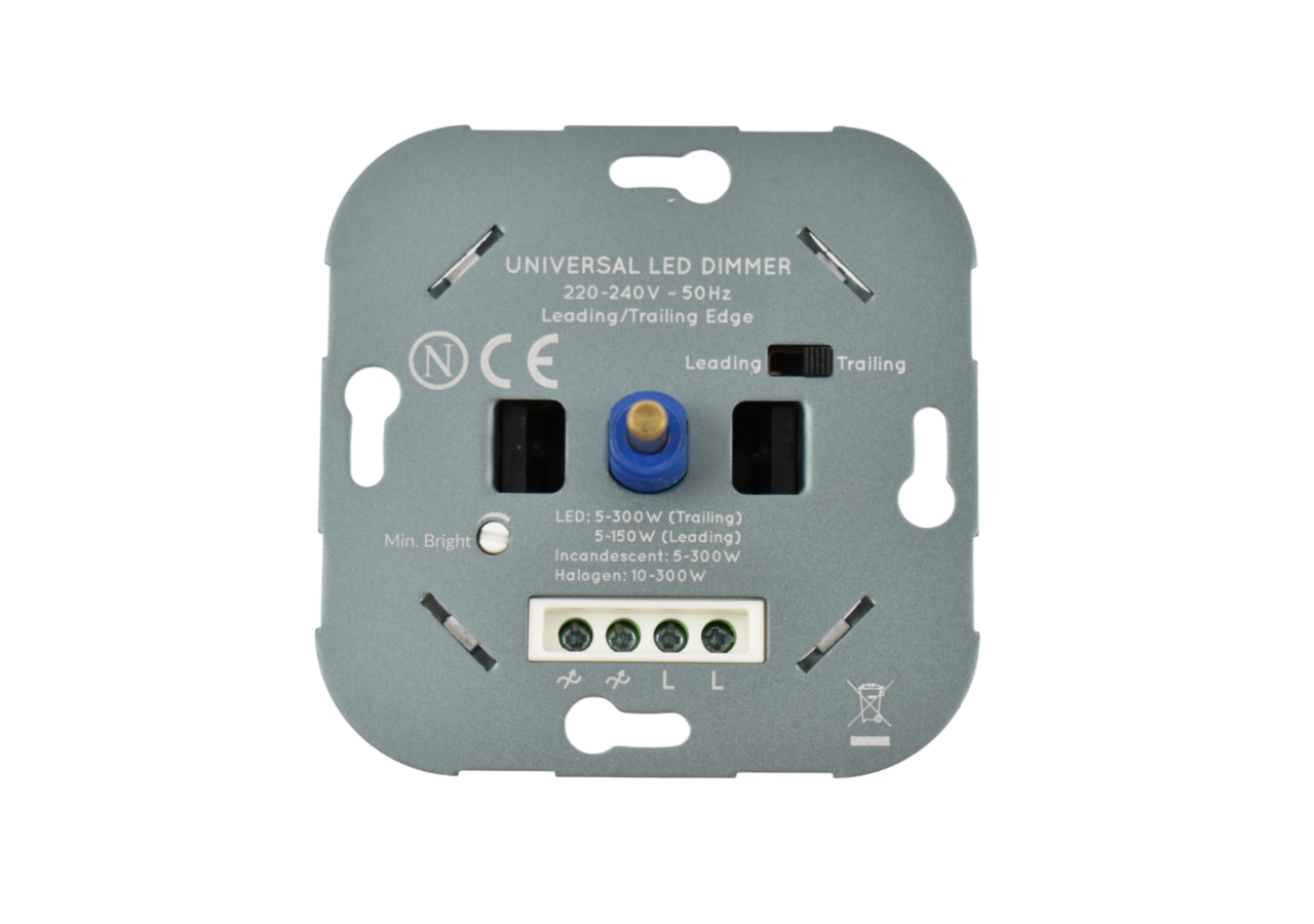 Variateur de puissance TRIAC 300W-Gradation leading/trailing edge-Fonction marche/arrêt - B708 - Barcelona LED