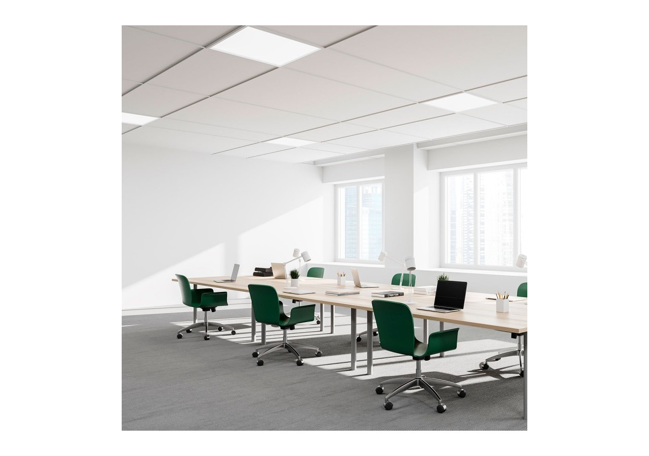 Lot de 2-Panneau LED 60x60 extra-plat-Driver Philips-44W-UGR19 - K5235-BC-2 - Barcelona LED