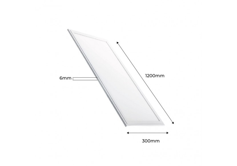 Lot de 8-Panneau LED 120x30 extra-plat-Driver Philips-44W-UGR19 - K5236-BN-8 - Barcelona LED