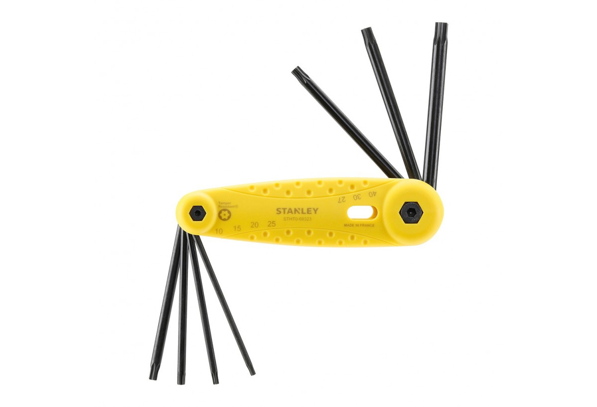 Combi 7 Cles Mâles Tamper Torx - Stanley : Confort'Mat