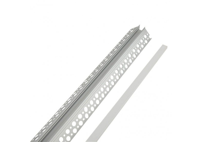 Profilé d'intégration aluminium pour placoplâtre pour angle extérieur-Ruban LED jusqu'à 10mm-2m - BPERFALP070-R - Barcelona LED
