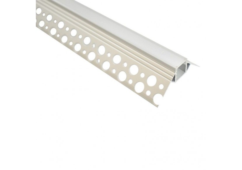 Profilé d'intégration aluminium pour placoplâtre pour angle extérieur-Ruban LED jusqu'à 10mm-2m - BPERFALP070-R - Barcelona LED