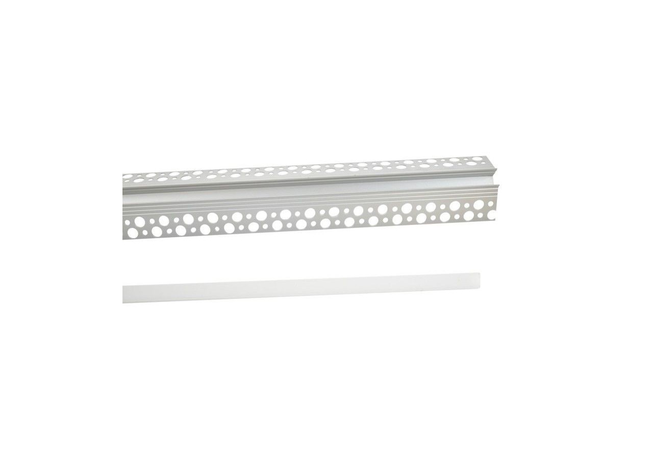 Profilé d'intégration aluminium pour placoplâtre pour angle extérieur-Ruban LED jusqu'à 10mm-2m - BPERFALP070-R - Barcelona LED