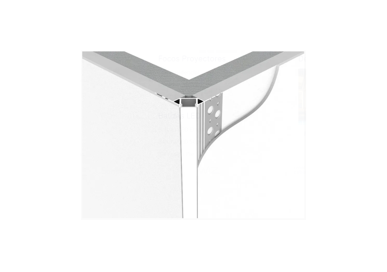 Profilé d'intégration aluminium pour placoplâtre pour angle extérieur-Ruban LED jusqu'à 10mm-2m - BPERFALP070-R - Barcelona LED