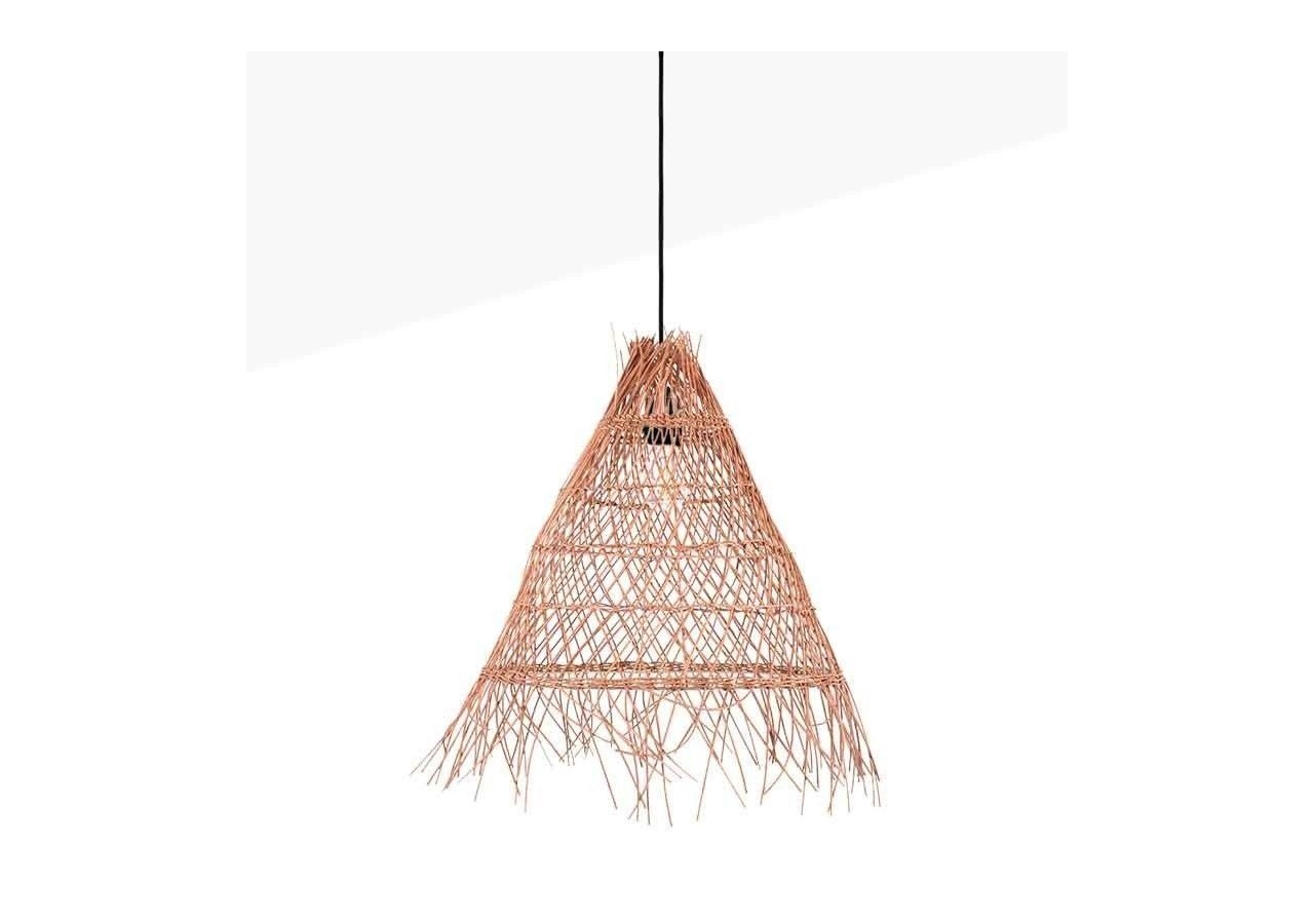 Suspension en osier "Willow" avec interrupteur et prise murale - K171-C-N - Barcelona LED