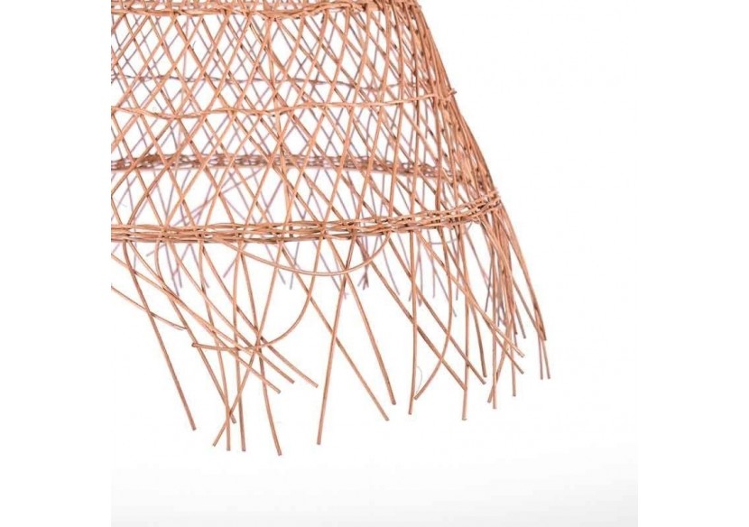 Suspension en osier "Willow" avec interrupteur et prise murale - K171-C-N - Barcelona LED